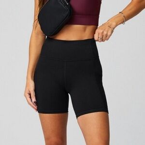 NWT Fabletics Women's Black Bike Shorts
